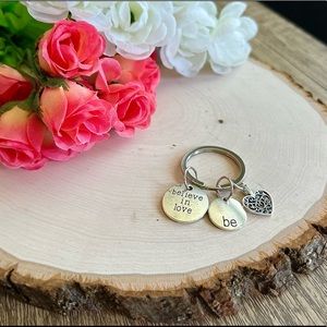 Key chain with motivational quotes